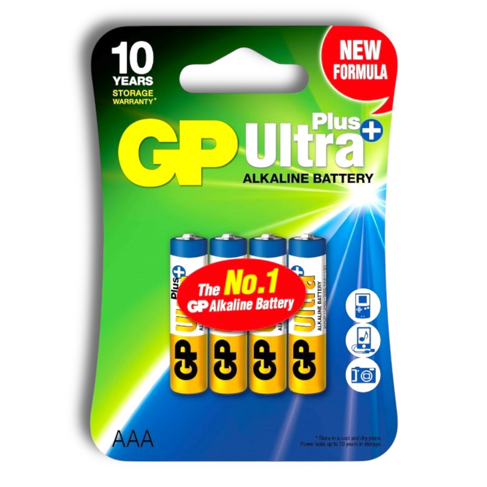 GP Ultra Alkaline LR03 AAA 4-pack