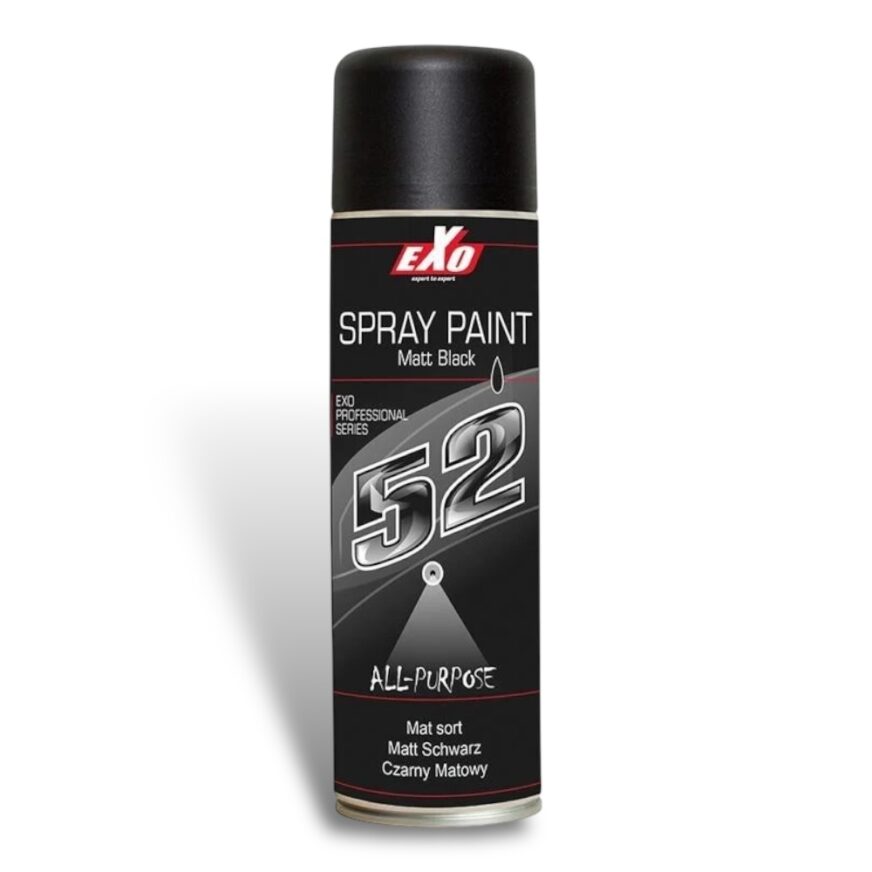 Exo 52 Matt Black Spray Paint