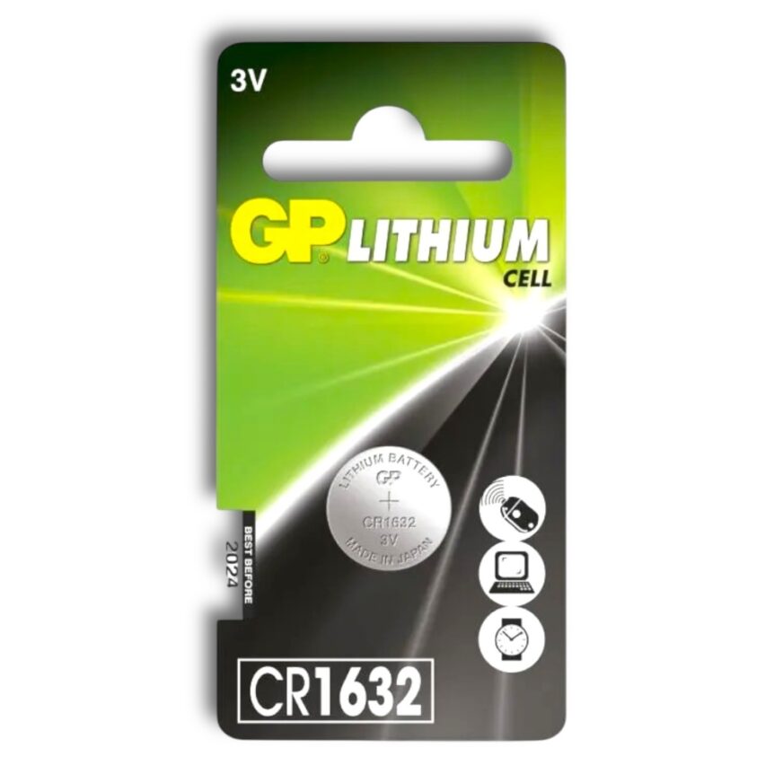 GP Knappcellsbatteri CR1632