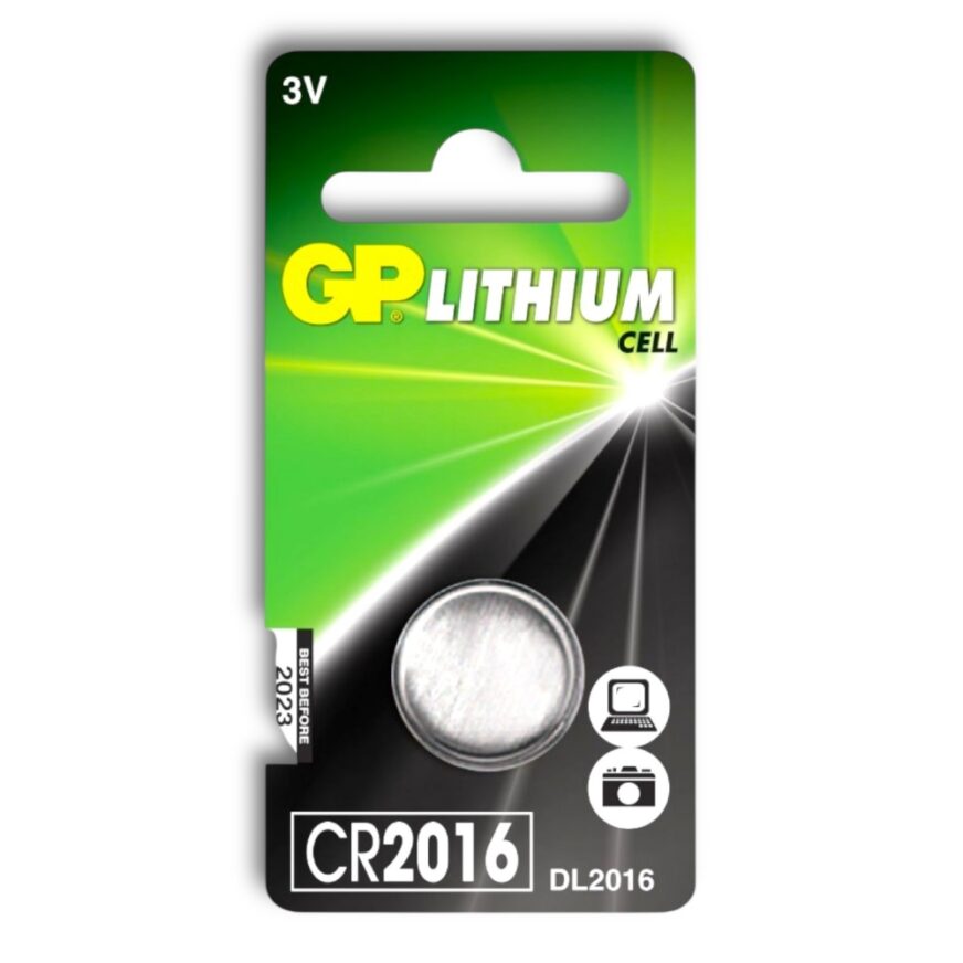 GP Knappcellsbatteri CR2016