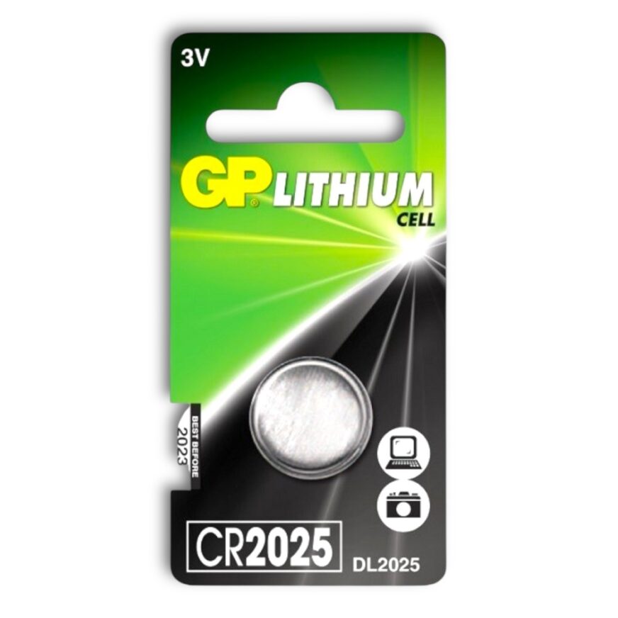 GP Knappcellsbatteri CR2025 1-pack