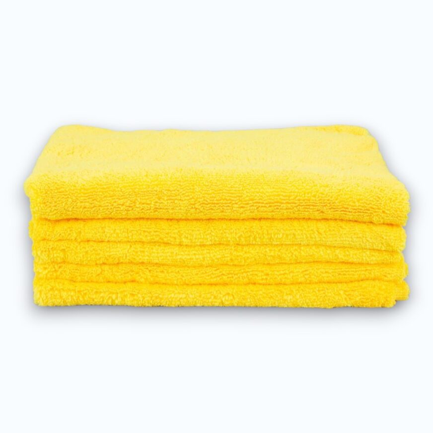 MaxShine Mikrofiber Trasa 40x40CM 380GSM 5-Pack Gul