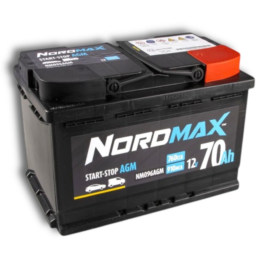 Nordmax Batteri 12v 70ah AGM