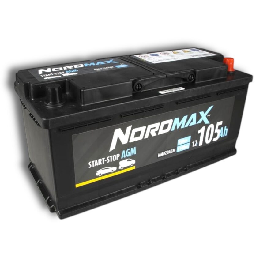 Nordmax Batteri 12v 105ah AGM