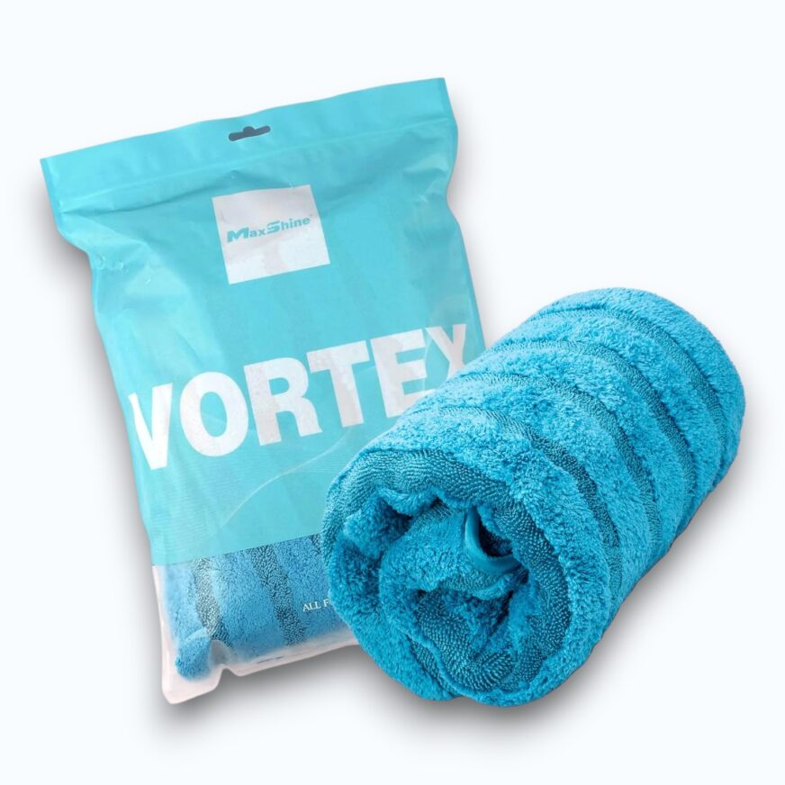 MaxShine Mikrofiberduk Vortex Torkduk 50x60cm 1000GSM Turkosblå