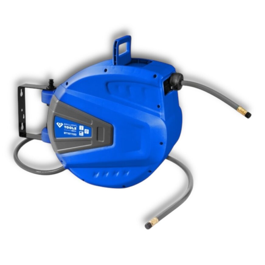 Automatisk tryckluftslang-vinda, Ø 10 mm x 15 m Brilliant Tools