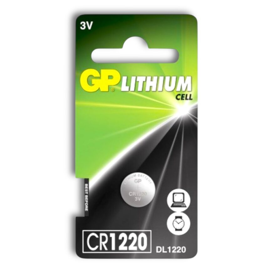GP Knappcellsbatteri CR1220