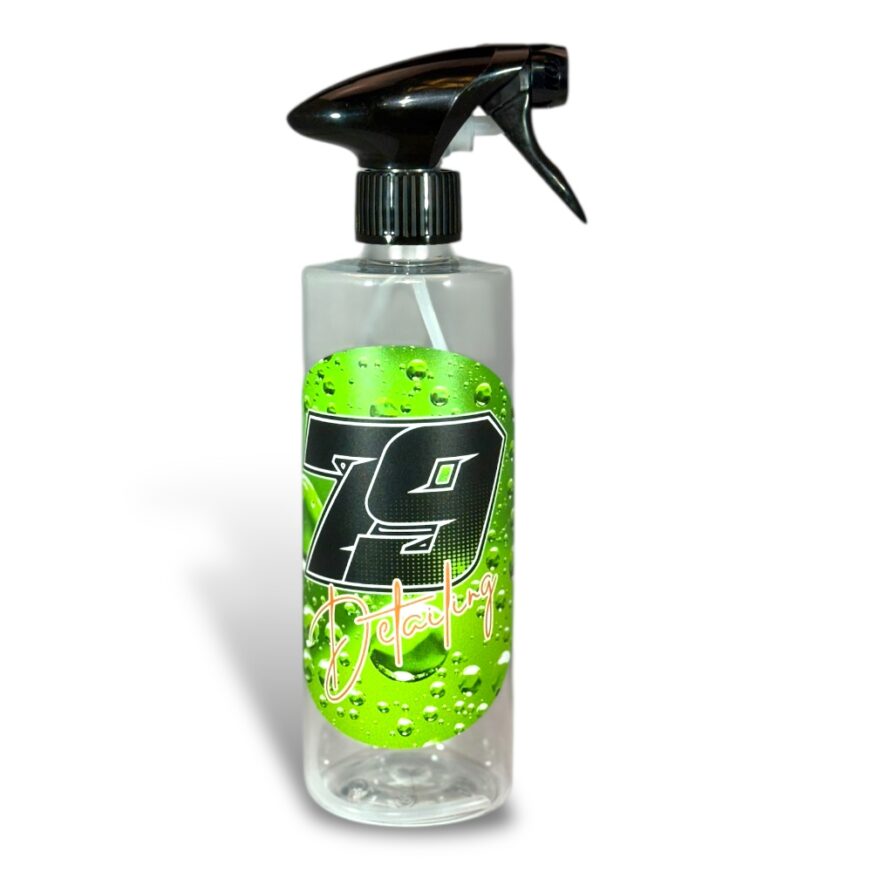 Tomflaska transparent, svart trigger 500ml för Apc