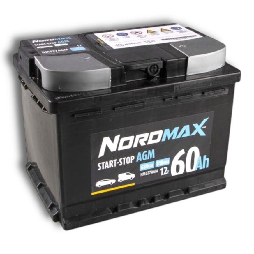 Nordmax Batteri 12v 60ah AGM