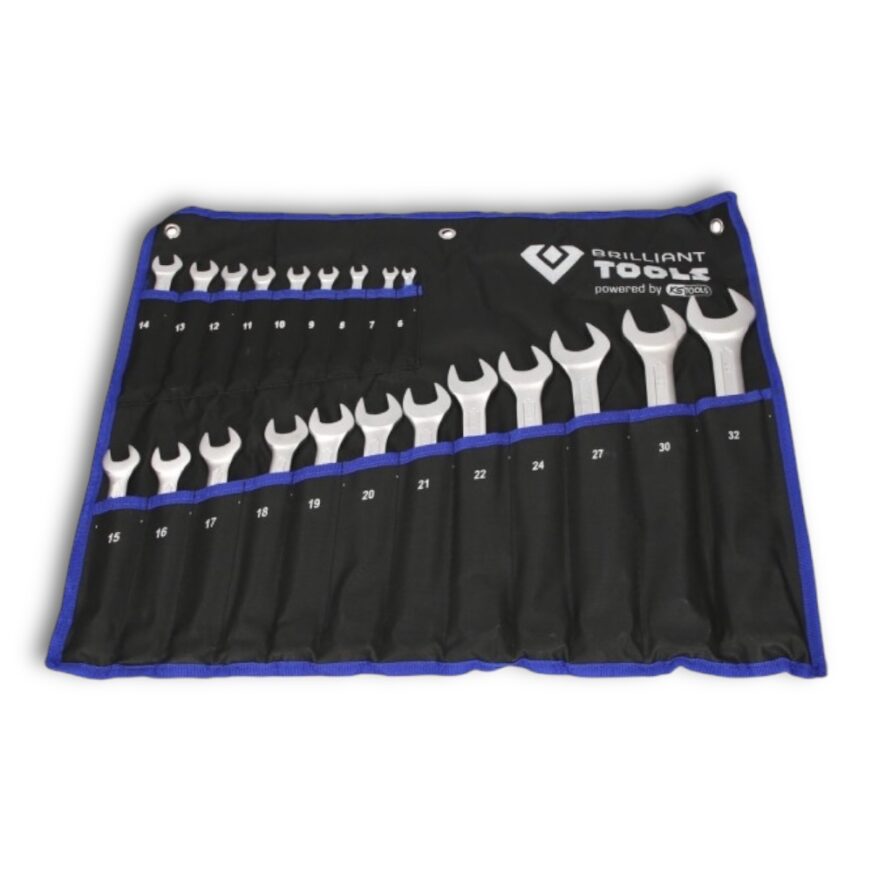 Brilliant Tools Ring-U-nyckelsats, 21-delar