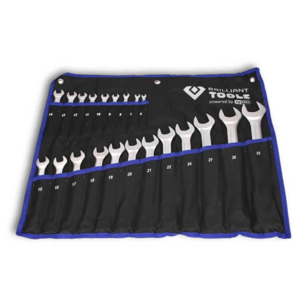 Brilliant Tools Ring-U-nyckelsats, 21-delar