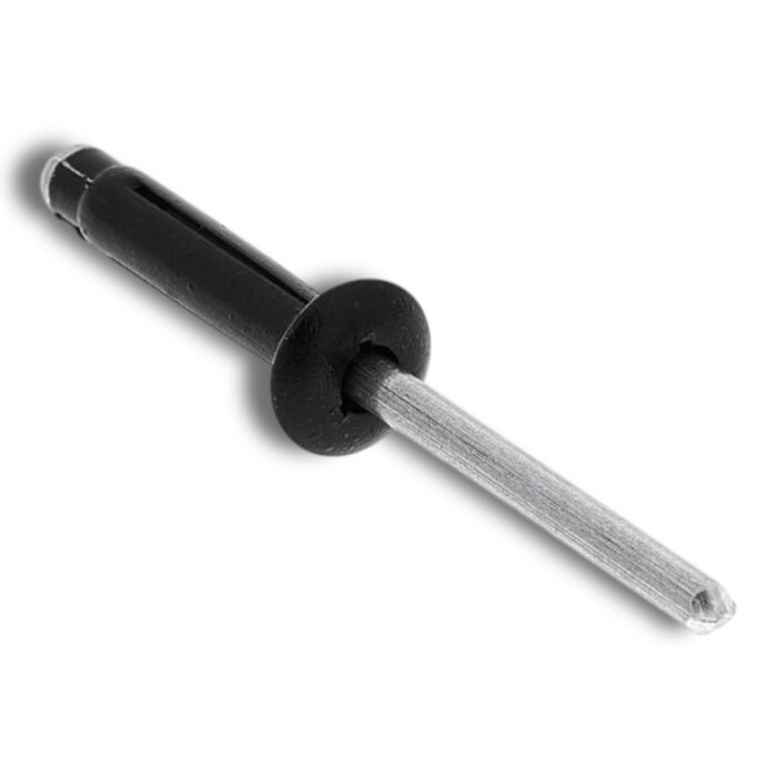 SPLITNIT Ø4.8 mm, L=23.5 mm GRP:5-12 mm, HUVUD:12 mm, SVART