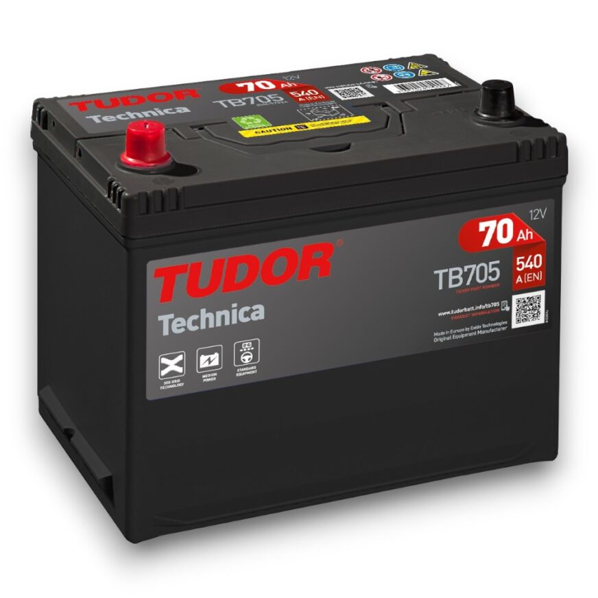 Batteri Tudor Technica 70Ah Priset inkluderar Miljöavgift.