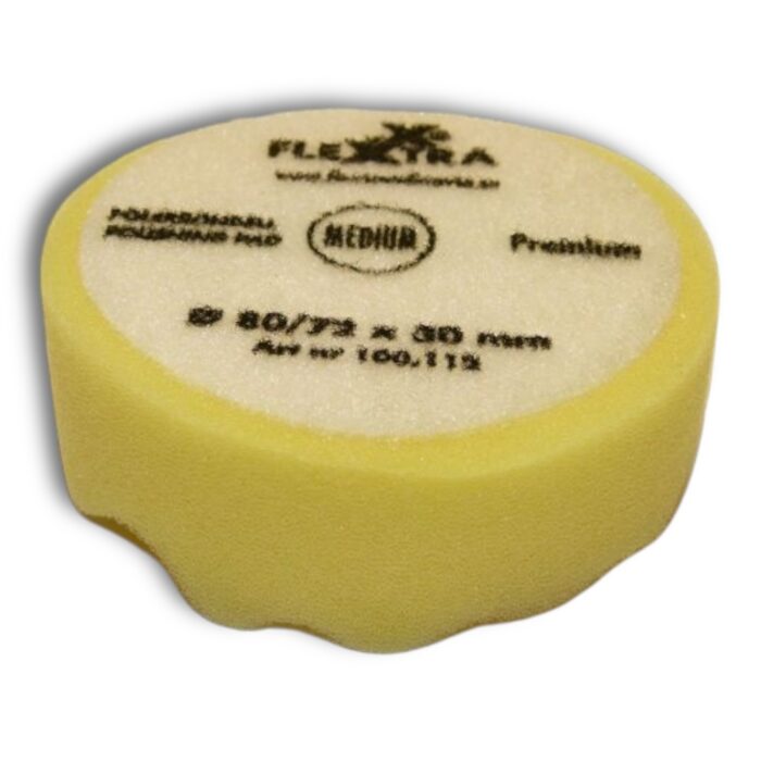 Polerrondell Medelhård Våfflad 80mm 5-pack