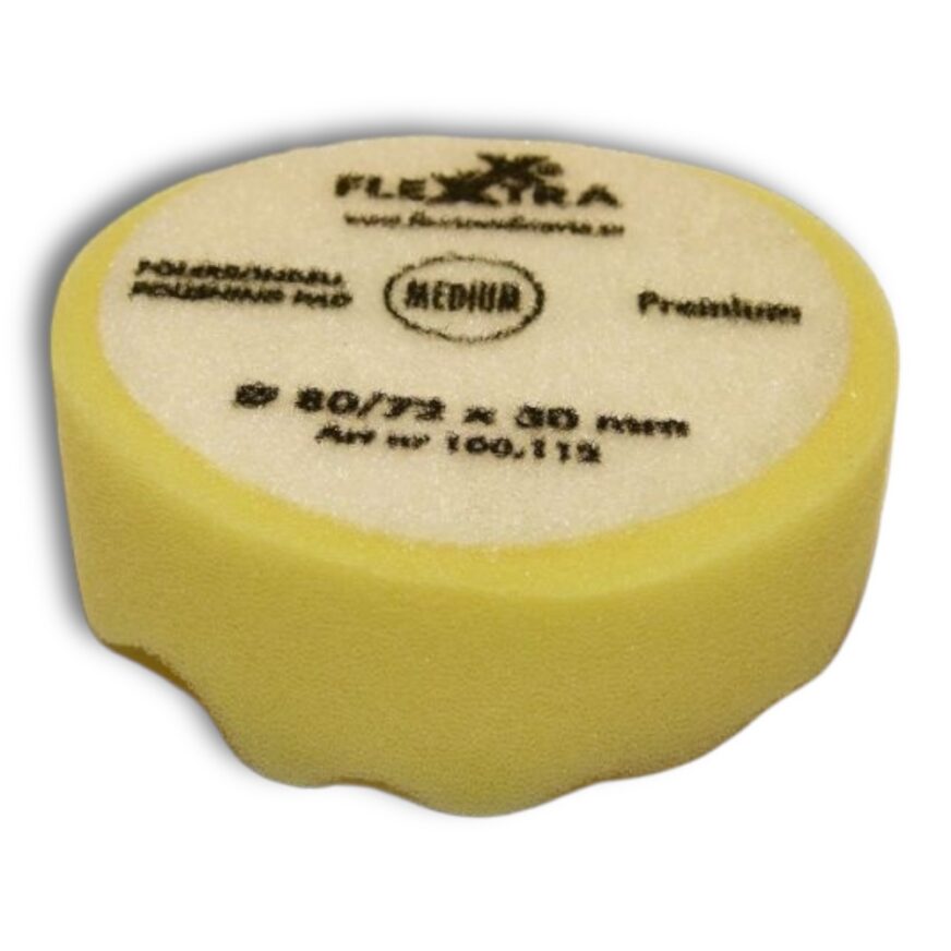 Flex Polerrondell Medelhård Våfflad 80mm 5-pack