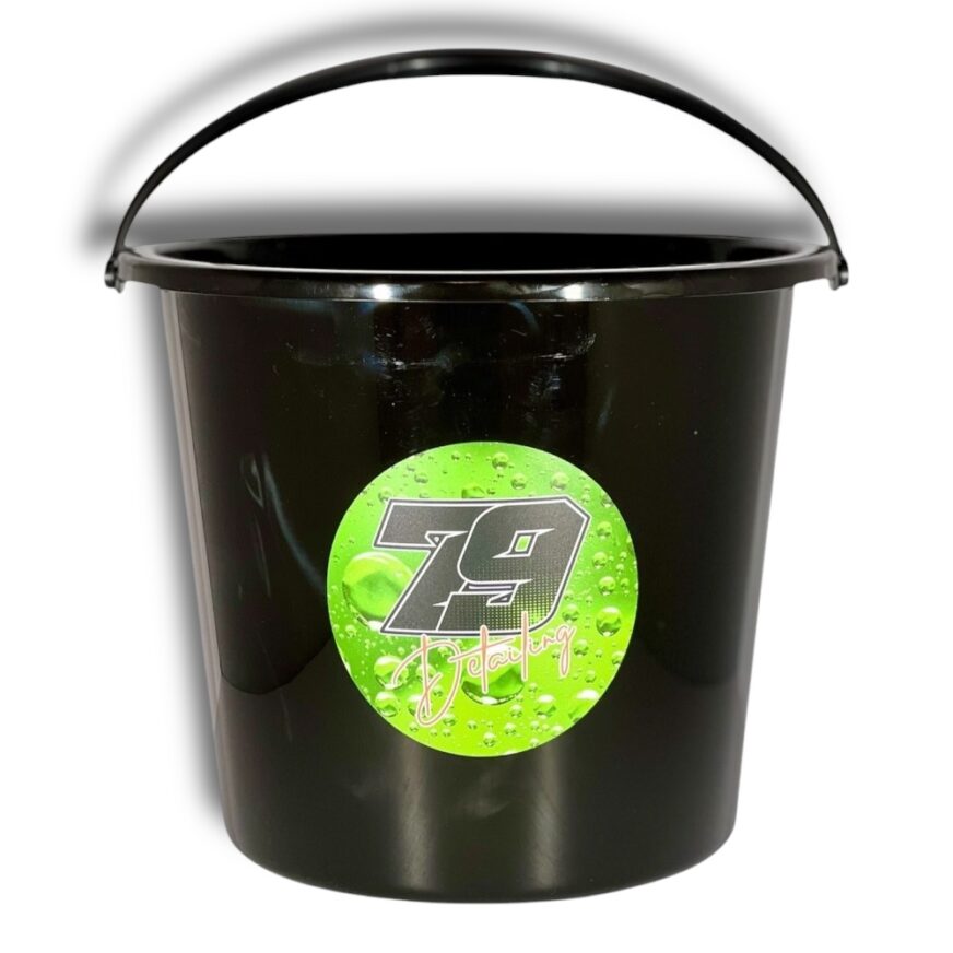 Tvätthink 10L svart med Logo