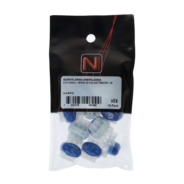 Skavklämma; Grenklämma. 3-LEDARE, 0.5-1.5mm2 - Bild 2