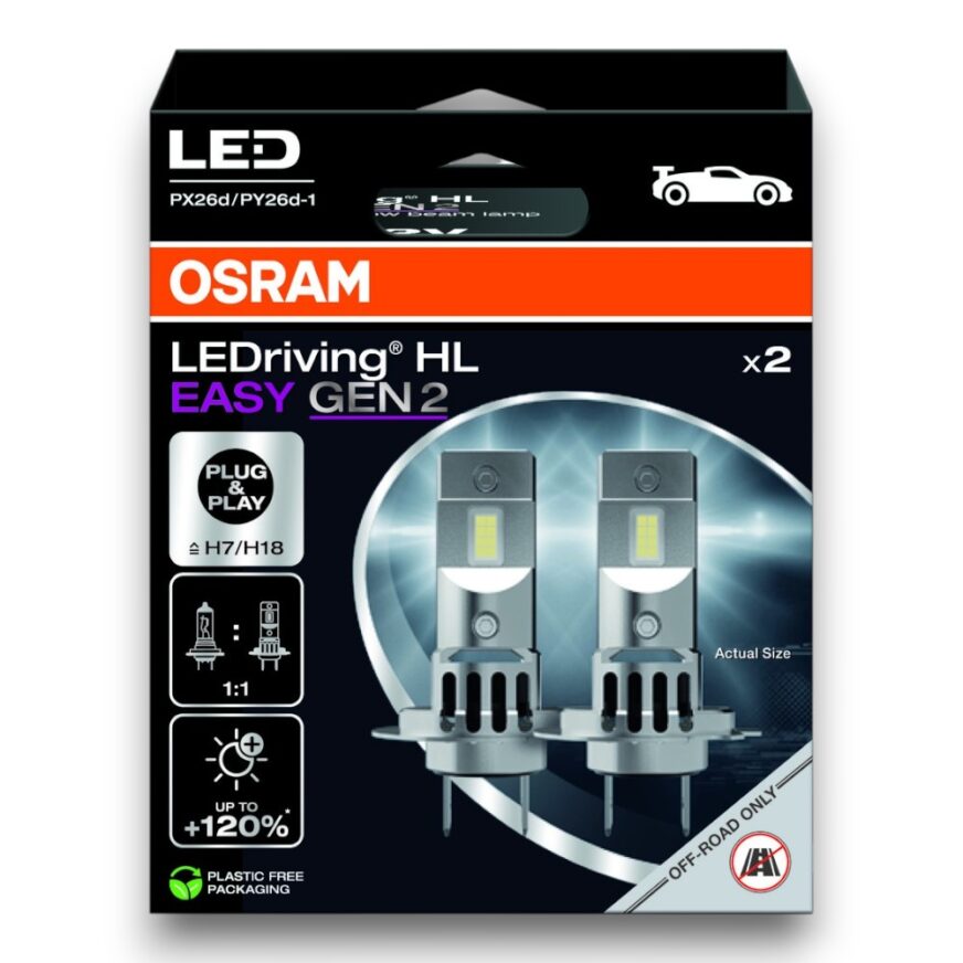 Osram LEDriving HL EASY H7/H18 Gen 2-PACK