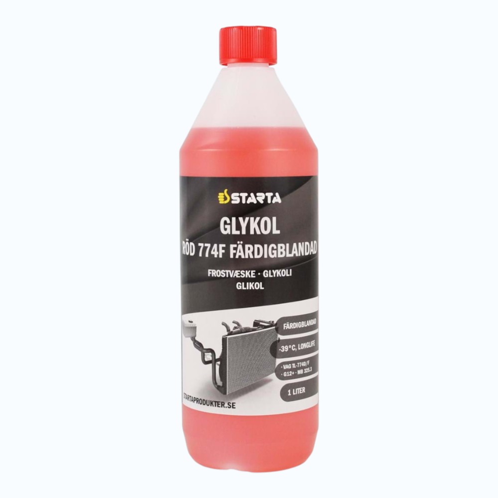 Starta Glykol Röd 774F 1L Fbl