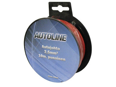 Kabel 1x2.5mm² Röd 10m