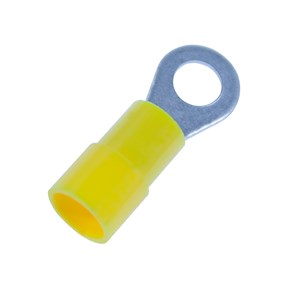 ISOLERAD RINGKABELSKO, GUL, M8, 4.0-6.0mm2, 10-PACK