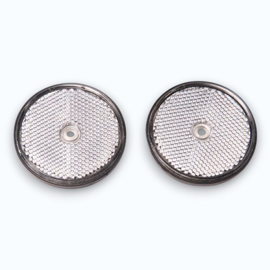 Reflex rund 70 mm vit 2-pack