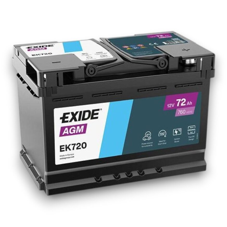 EK720 EXIDE BATTERI  AGM