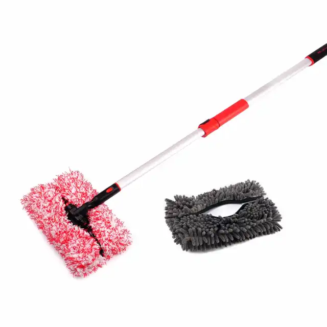 MaxShine Tvättborste teleskopskaft med mikrofiber