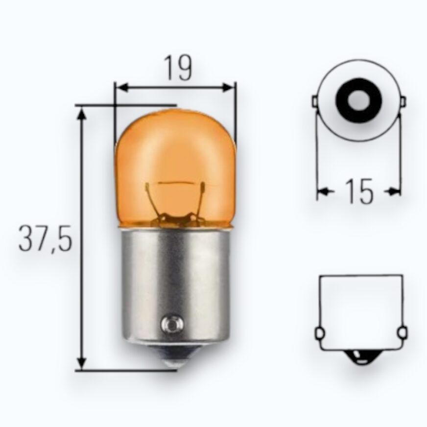 HELLA RY10W glödlampa 12V 10W