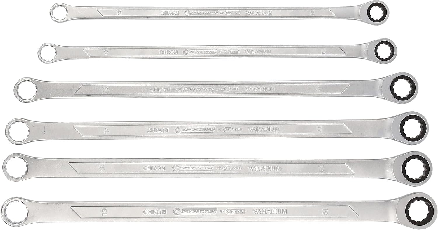 Ks Tools COMPETITION spärrnyckelsats, 6 delar extra långa - Bild 2